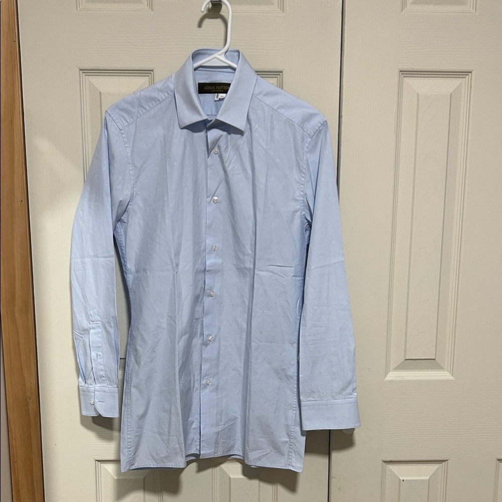 Louis Vuitton Sky Blue Men's Dress Shirt